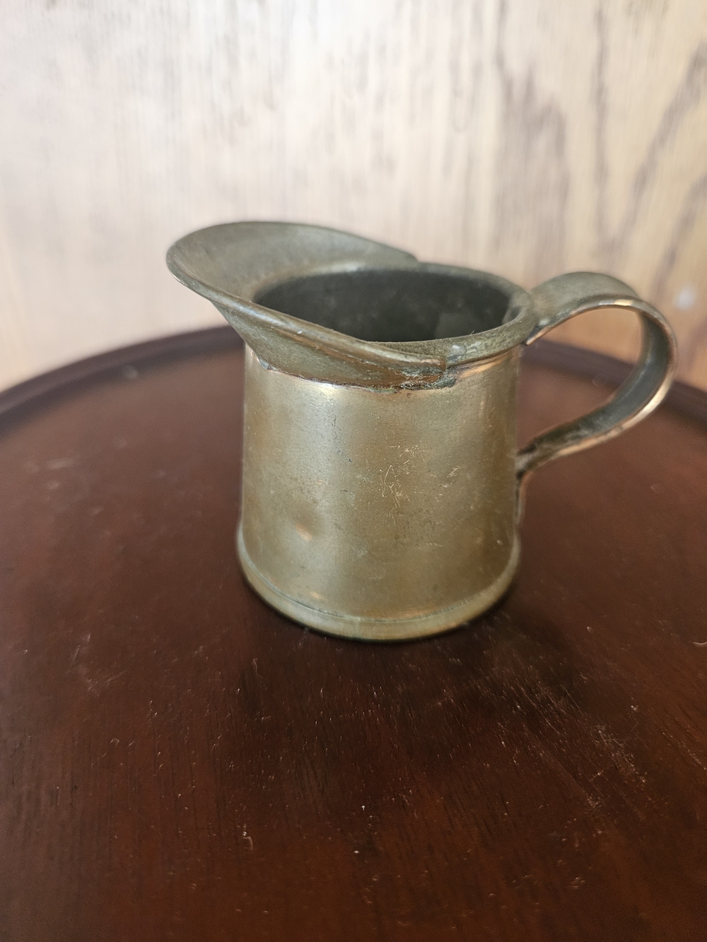 VINTAGE TINY Brass Creamer Pitcher - Antique-Style Small Pourer